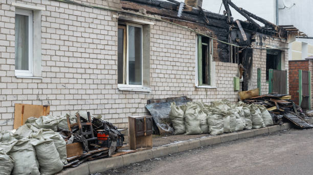 Professional Fire Damage Removal technician working in Monticello, WI